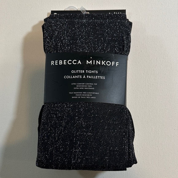 Rebecca Minkoff Accessories - Rebecca Minkoff Opaque Glitter Tights NWT Size L/XL (2 pairs)